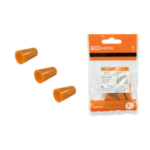 Соединительный изолирующий зажим СИЗ-3 5,5 мм2 оранжевый (5 шт) SQ0519-0028