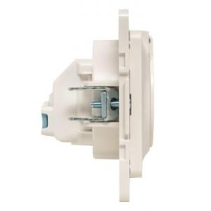 Розетка 1-м СП Стокгольм 16А IP44 с заземл.защ. шторки с крышкой механизм бел. PROxima EYR16-028-10-44