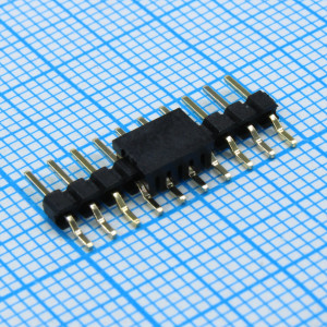 DS1025-04-1X10P8BSSR-B, Соединитель штыревой, вилка на плату однорядная, поверхностный монтаж 10pin(1x10), шаг 2.00мм