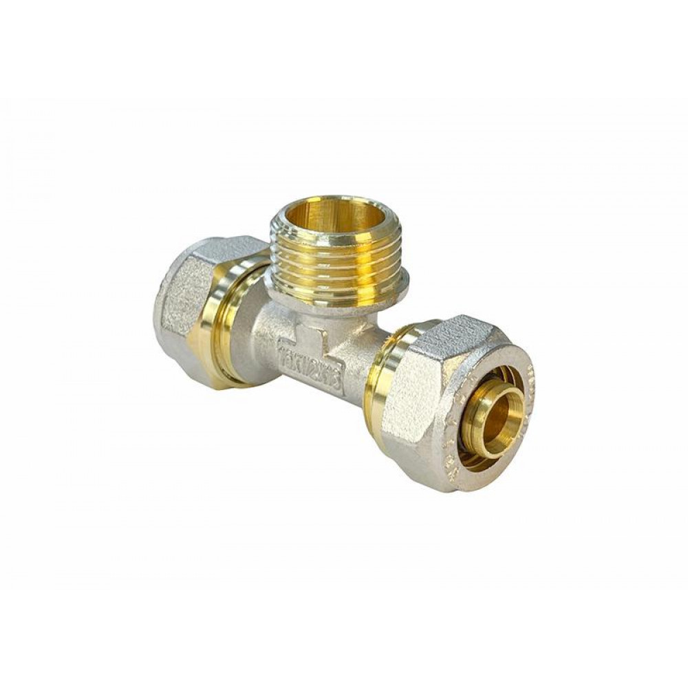 Изображение товара Тройник обжимной с переходом на НР 16х1/2х16дюйм VALFEX VF.333.N.161216