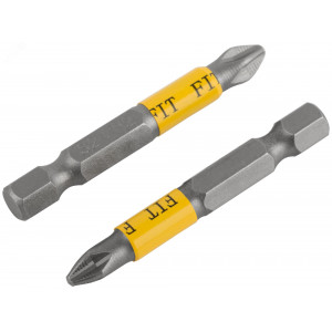 Биты кованые сталь S2 односторонние 50 мм PH2 Профи 10 шт блистер 57525