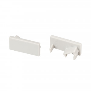 Комплект заглушек SL-BEVEL-W21 043690(1), Пара заглушек (правая - с отверстием, левая - без отверстия) для профиля SL-BEVEL-W21. В комплекте 2 заглушки. Цвет - серый. Цена за комплект.