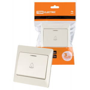 Кнопка для звонка с подсветкой сл. кость "Ильмень" SQ1823-0108