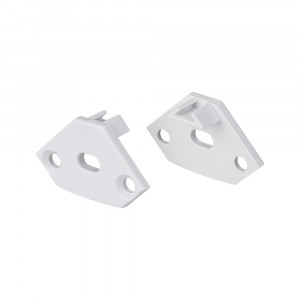 Заглушка ARH-DECORE-S12-EXT-F Flat с отверстием 023899, Заглушка с отверстием для профиля ARH-DECORE-S12-EXT-F Flat, под плоский экран.  Пластик, цвет - белый. Поставляется вместе с шурупами. Цена за шт.