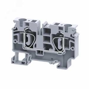 Клемма проходная пружинная OptiClip CX-10-I-57A-(0,2-10)-серый (50шт) 289717