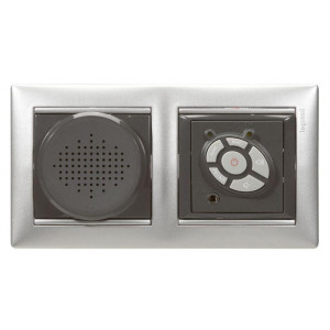 Рамка 2-м Valena горизонт. алюм. 770152