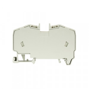 Проходная клемма WKF 10/35, Проходная клемма, тип фиксации провода: пружинный, номинальное сечение: 10 мм кв., 57A, 800V, ширина: 10 мм, цвет: серый, тип монтажа: DIN35