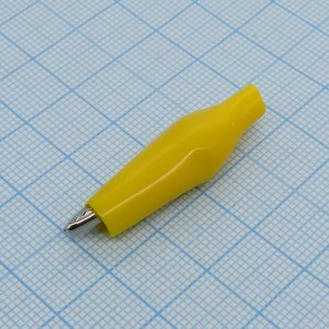 крокодил   8001  Yellow(1225), зажим типа крокодил