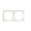 ДУЭТ 2-постовая РАМКА, БЕЛЫЙ C3(2) WDE000102