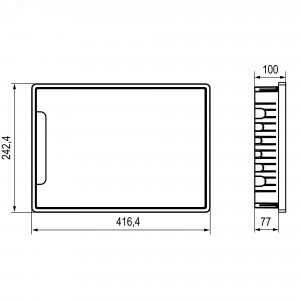 Щиток 18 мод встраиваемый FRAME ЩРв-П-18, белый, с белой дверцей, с 2  шинами PEN на 8 и 10 отв. F18B1WW DKC F18B1WW