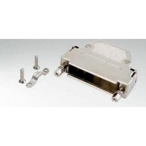 165X11009X, Корпуса разъемов D-Sub  9P PLASTIC HOOD W/ STR CBL EXIT SCRWLCK