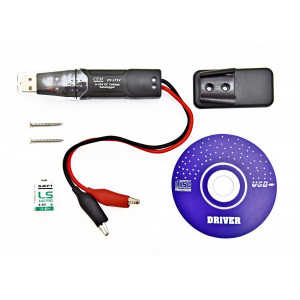 DT-171V регистратор напряжения, регистрация текущих значений постоянного напряжения до 30В, память 32000 значений, период измерения от 1с до 24ч