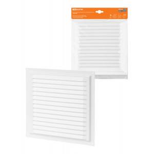 Решетка металл. 250х250, белая, с покрытием полимерной эмалью, SQ1807-0704