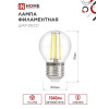 Лампа светодиодная LED-ШАР-deco 9Вт шар прозрачная 4000К нейтр. бел. E27 1040лм 230В 4690612026282