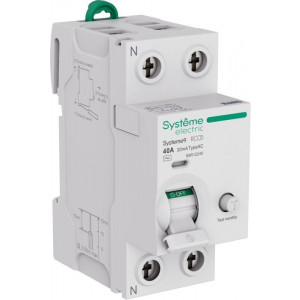 Выключатель дифференциального тока (ВДТ) 40A 2P 30мА Тип-AC 230В Systeme9 S9R12240