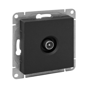 Механизм розетки TV, проходная, ч-рный Эпика EKF UP1-SOB-TV-2