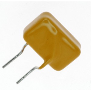 TR600-150F-EX-2, PTC Resettable Fuse 0.15A(hold) 0.3A(trip) 60VDC 40A 1.4W 8s 6Ohm Radial 13.5 X 6 X 12.6mm