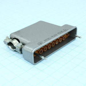 РП10-15 ЛУ розетка с/к, Соединитель  низкочастотный, прямоугольный, внутреннего монтажа