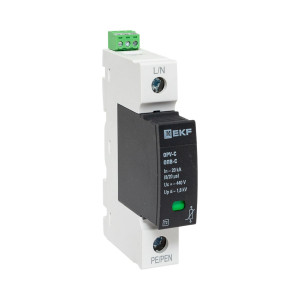 Ограничитель импульсных напряжений ОПВ-C/1P In 20кА 385В с сигн. PROxima opv-c1