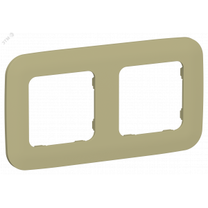 FLITE ARTISTIC Рамка 2-местная РУ-2-А-ФлО оливковый IEK FI-M22-31-20-K26