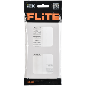FLITE ARTISTIC Рамка 2-местная РУ-2-А-ФлБ белый IEK FI-M22-31-20-K01
