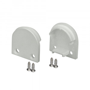 Заглушка SL-LINE-2011 Round 019262, Пара заглушек для профиля SL-LINE-2011 и экрана Round. В комплекте 2 заглушки, 4 шурупа. Цена за весь комплект.