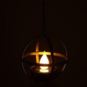 ERASFM-02 Садовый светильник Лофт подвесной на цепи на солнечной батарее, металл, 28 см (18/180) Б0044846