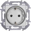 Розетка 1-м СП Inspiria 16А IP20 250В 2P+E немецк. стандарт механизм алюм. Leg 673722