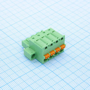2EDGKDM-5.0-04P-14-00A(H), Нажимной безвинтовой клеммный блок 4 контакта шаг 5.0мм