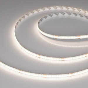 Лента COB-X320-8mm 48V Day4000 (8 W/m, IP20, 50m PRO REEL) 043245, Лента COB (монтажная бобина 50 м) сплошной засветки без видимых светодиодов. Светодиоды CSP 320 шт/м (16000 шт на 50м). Цвет свечения ДНЕВНОЙ 4000K, высокий индекс цветопередачи CRI>90, угол 160°. Мощность 8 Вт/м (400 Вт на 50м), питание 48 В. Размеры 500