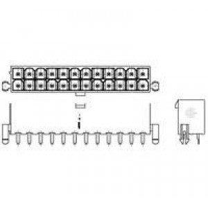1586040-8, Проводные клеммы и зажимы 8P VAL-U-LOK VRT HDR W/P V0