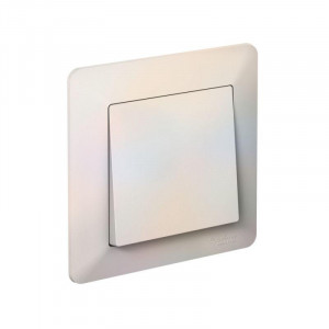 ATLASDESIGN AIR 1-постовая РАМКА, ЖЕМЧУГ/дымчатый белый ATN220401