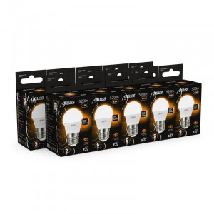 Лампа светодиодная Black 6.5Вт P45 шар 3000К тепл. бел. E27 520лм 105102107