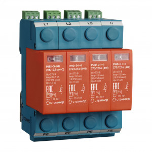 Устройство защиты от импульсных перенапряжений РИФ-Э-I+II 275/12,5 c (4+0) 114104