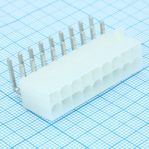 39301180, Соединитель провод-плата 18 контактов шаг 4.2мм угловой монтаж в отверстие пакет