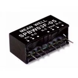 SPBW03G-03, Преобразователь DC/DC, 3Вт, Uвх=18…75В, Выход 3.3В/700мА, изоляция 1500В DC, корпус SIP8 21.8х9.2х11.1мм, -40°С…+85°С