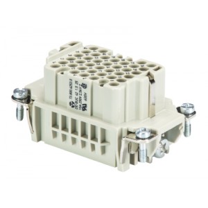 Розеточная контактная вставка 73.800.4253.0, Розеточная контактная вставка, обжимная фиксация, 42 полюса + PE, типоразмер 10B, 250V, 10A, (обжимные контакты поставляются отдельно)