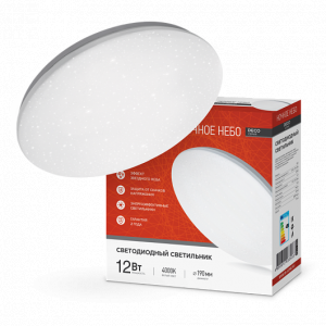 Светильник светодиодный серии DECO 12Вт 230В 4000К 780лм 190х65мм НОЧНОЕ НЕБО 4690612033433