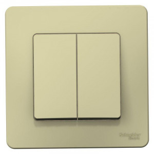 Выключатель 2-кл. СП Blanca 10А IP20 (сх. 5) 250В беж. SE BLNVS010507
