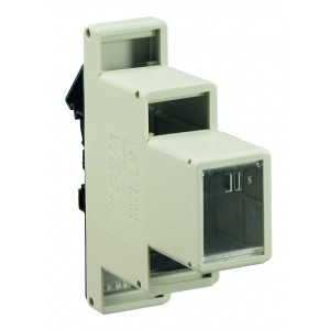 Корпус для РЭА 87.020.0053.0, Корпус для РЭА, с универсальным креплением, без печатной платы, габариты корпуса, Ш х В х Г (мм): 27 x 74 x 96, габариты платы, Ш х В х Г (мм): Плата A 93 x 22, Плата B 63 x 22, цвет: серый, серия wiebox WEB 2