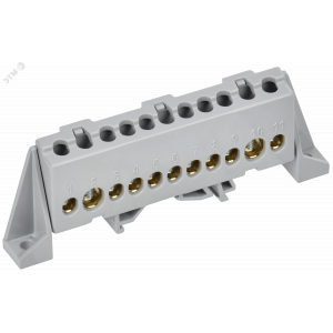 TEKFOR Шина L фаза в комбинированном DIN-изоляторе Стойка 8х12-11-Ср IEK TF-NN20-11-DP-K03