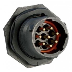 UTS7128S, Стандартный цилиндрический соединитель 8P Strt Socket Plug Jam Nut Size 12