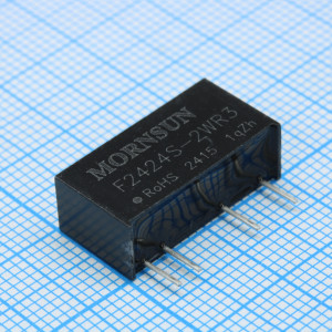 F2424S-2WR3, Преобразователь DC/DC мощность, Вт: 2 вход 24В выход 24В изоляция: 3000В