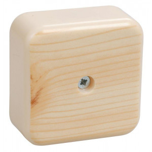 Коробка распаячная ОП 50х50х20 IP20 КМ41206-04 (4 клем. 3кв.мм) сосна UKO10-050-050-020-K34