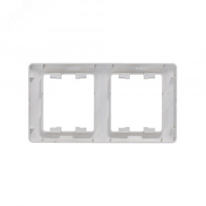 Рамка 2-м Glossa вертикал. платина SE GSL001206