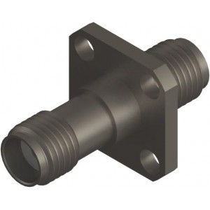 SF2991-6007, РЧ адаптеры - внутрисерийные SMA F to F FlangeMnt Adapter, 4 Hole