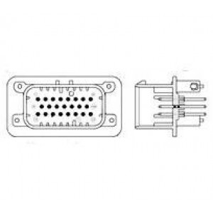 776276-1, Соединитель провод-плата HDR 8 контактов шаг 4мм автомобильного применения монтаж в отверстие