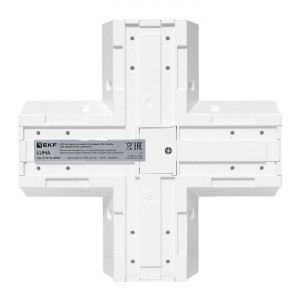 Фигурный коннектор для светодиодных линейных светильников ДБО-X белый 12Вт 6500К IP20 LUMA EKF LBL-X-12-W-6500