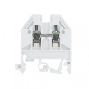 Проходная клемма WK 2,5/U White, Проходная клемма, тип фиксации провода: винтовой, номинальное сечение: 2,5 мм кв., 24A, 800V, ширина: 5 мм, цвет: белый, тип монтажа: DIN35