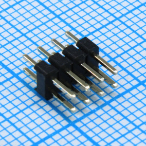 DS1025-05-2X4P8BV1-B, Вилка штыревая 2.0мм 2x4 прямая